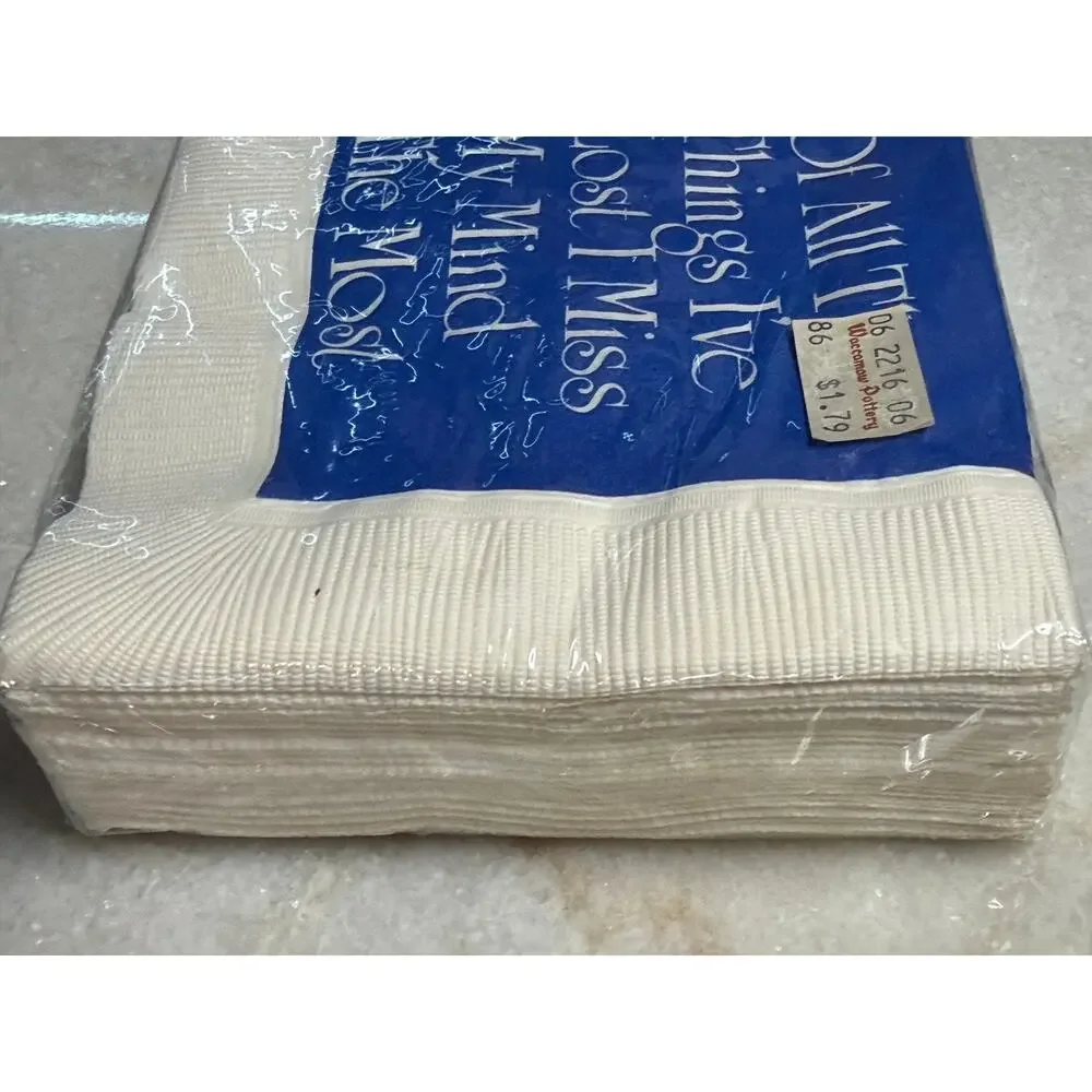 Vintage 1980s Haut Papier Funny Beverage Napkins NOS Sealed 30 Pack